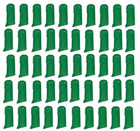 Top Performance ProDental Finger Brushes — Convenient Toothbrushes for Cleaning Pets' Teeth, 50-Pack