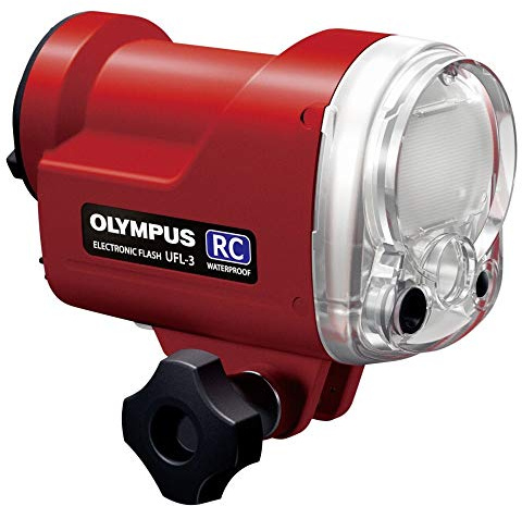 Olympus V6320120U000 - Flash subacuático UFL-3 para la Serie PT, Rojo