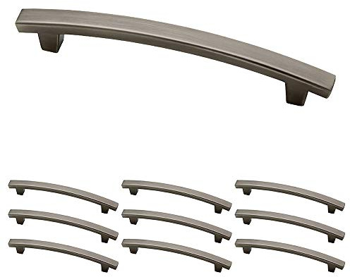 Franklin Brass P29616K-904-B Pierce Schubladengriff für Küchen- oder Möbelschränke, Heirloom Silber, 5 Inch, 10-Pack