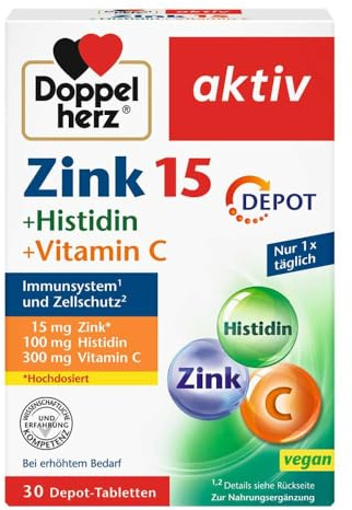 Doppelherz Zink + Histidin + Vitamin C Depot Tabletten 30 stk