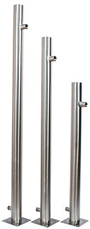 Köhko 45021 - Colonna d'acqua 850/650 mm in acciaio inox, per fontana in giardino