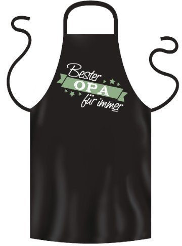 lustige bedruckte Fun Grillschürze Bester Opa für immer Geschenk Grill Spaß Schürze Kochschürze Latzschürze Partyschürze Küche