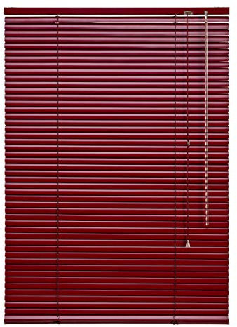 Liedeco Jalousie Bordeaux aus Alu, Aluminium-Jalousie B 240 cm x L 160 cm