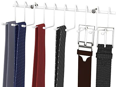 ClosetMaid 71008 Vielseitiger Krawatten- und Gürtelhalter, Weiß