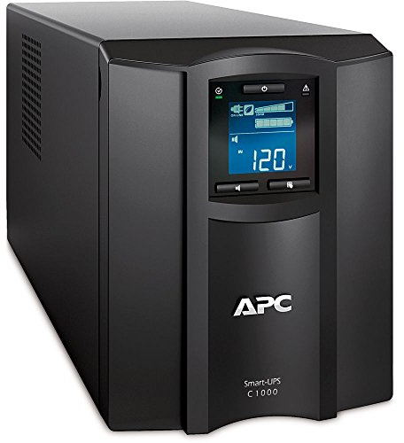 APC SMC1000 Smart-UPS 1000VA 120-Volt LCD UPS RJ-45 Serial 100 BTU/Hr System with Uninterrupted Power Supply
