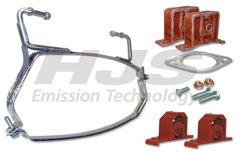 HJS 82 12 2267 Montagesatz Abgasanlage Kompatibel mit MINI Schrägheck R50, R53 18201490024 18207520245 18207521427 | Kompatibel mit: MINI MINI, Cabriolet