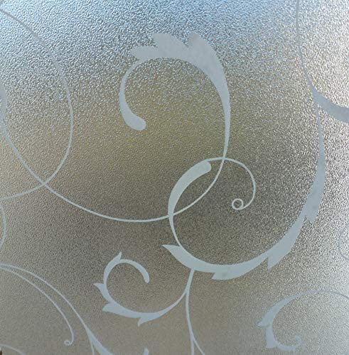 Venilia estática Vitrostaic vértebra, lámina de privacidad, PVC, Transparente, 45 cm x 1,5 m, Grosor 0,2mm, 53018, Opaco