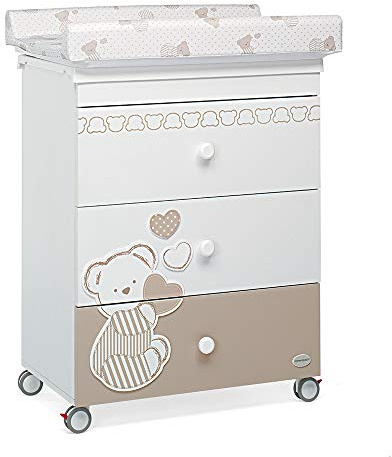 Foppapedretti Athena Wickeltisch, 69 x 47 x 89 cm, 35 Kg, weiß
