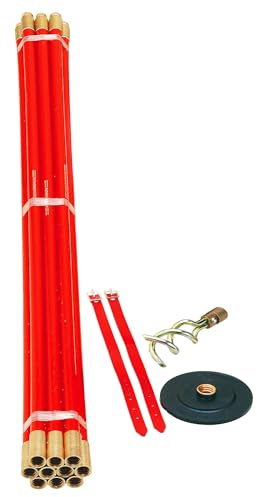 Rothenberger 130080 Set of 10 x Drain Rods, 2 Tools & Straps (Universal)