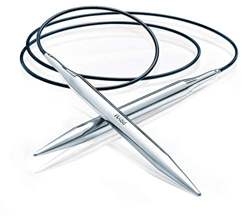 Prym 212236 Rundstricknadeln MS 100 cm 10,00 mm silberfarbig