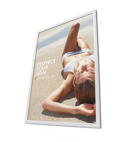 Klapprahmen weiß A0 25mm Wechselrahmen Plakatrahmen Alu Klapprahmen A0 weiss
