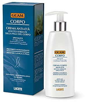 GUAM Anti-Aging Kroppskräm med Algextrakt 200ml - Uppstramande och Lyftande, Antioxidantrik Lotion som återfuktar - för Torr och Mogen Hud - Mot Slapp Hud, Ger Fastare och Fylligare Känsla