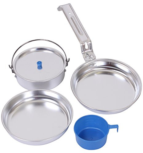 Rothco 5-Piece Aluminum Mess Kit – Compact and Durable Cookware Set for Camping and Outdoor Adventures