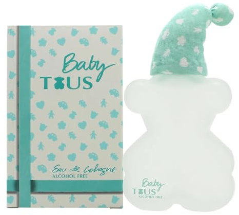 Baby Tous, Eau de Cologne pour Bebé sans Alcool, Senteur de Fleur Musquée, 100 ml avec Vaporisateur