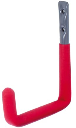 Alberts 802165 Wandhaken | wahlweise in verschiedenen Größen | grau, mit roter Gummierung | Durchmesser Ø12 mm | 140 x 115 mm