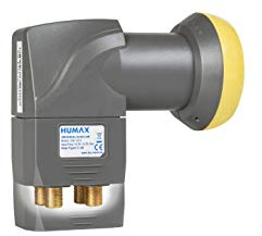 HUMAX Digital LNB 143s-B Quad Switch (Quad LNB, 4 Ausgänge, Wetterschutz, eingebauter Multischalter, 40 mm Feed) Rauschmaß 0,1 dB