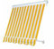 TENDA DA SOLE A CADUTA 2.5x2.5m GIALLO-BIANCO