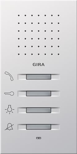 Gira 1250112 Wohnungsstation AP Flächenschalter reinweiß glänzend