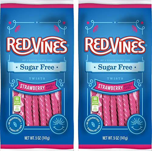 Red vines Sugar Free Strawberry - 5 Oz (2 Pack)