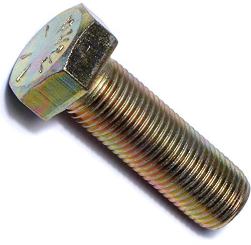 Hard-to-Find Fastener 014973253790 Grade 8 Fine Hex Cap Screws, 1/2-20 x 1-1/2, Piece-4 , yellow