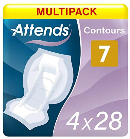 Attends Contours Regular 7, Vorlagen bei starker Inkontinenz, 4x28 St