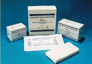 Zellstoff-Vlies-Kompressen 12-fach 6x8 cm unsteril 100 St.