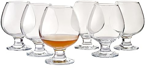 Cognac Gläserset Brandy Glas 6er Set Digestif Weinbrandglas Cognacgläser 398cc.