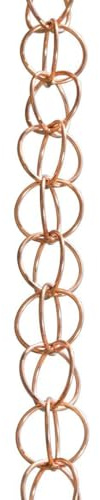 Monarch 23805 Pure Copper Ring Rain Chain, 8-1/2-Feet Length