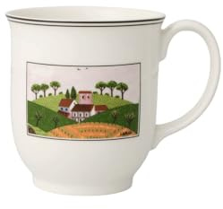 Villeroy & Boch – Charm Und Breakfast Design Naif Kaffeebecher 420 Ml Weiß/Bunt, Spülmaschinenfest, Mikrowellensicher, Kaffeetasse, Tasse Für Kaffee, Becher, Heißgetränkebecher, Premium Porzellan