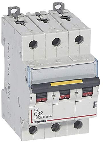 Disjoncteur DX³ 10000-16kA - 3P - 400V~ - 32A - courbe C - 3 modules