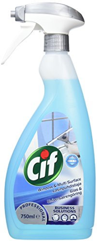 Cif Spray limpiador profesional para ventanas y multiusos, 750 ml