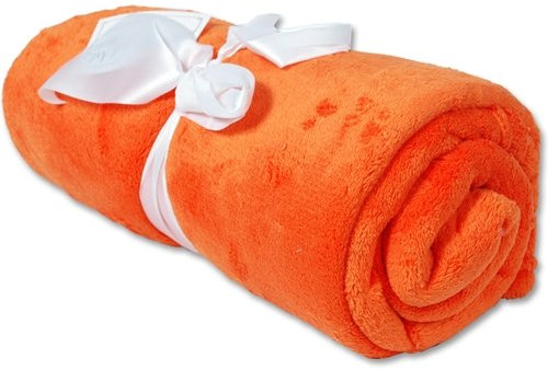 Threadart Plush Fleece Throw Blankets 50x60 Orange