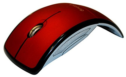 KLEIN Design TM-9200 Souris Optique sans Fil Repliable 2.4 GHz Rouge