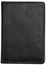 Josephine Osthoff EC-Karten und Ausweisetui Herren Leder Kreditkartenetui Kartenetui Damen RFID-Schutz Slim Wallet Card case mit Geldscheinfach (935), Farbe:Schwarz