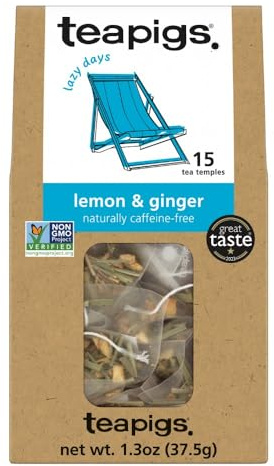 Teapigs, Tea Lemon And Ginger, 15 Count