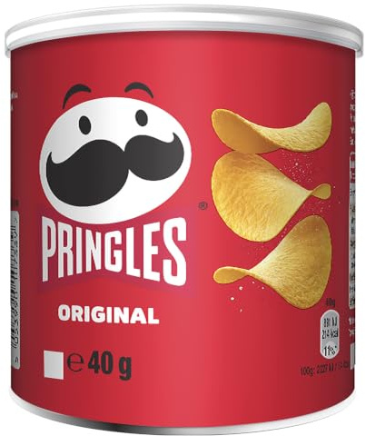 Pringles Original (12 x 40 g) – der unwiderstehliche Snack-Klassiker in der praktischen Dose – knackige Chips mit Salz – Pop. Play. Eat.