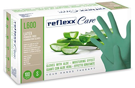 Reflexx L600/XS Einweghandschuhe aus Latex mit Aloe Vera