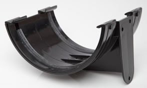 Polypipe RL602B Black 150mm (6) Half Round Gutter Union Bracket