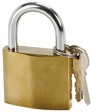 COGEX 80037 Cadenas Acier 50 mm, Dore