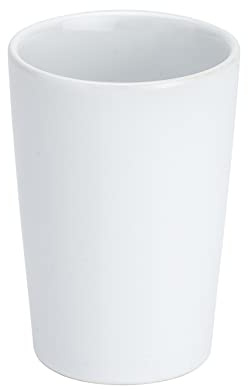 Wenko Coni Vaso para Cepillos de Dientes, Cerámica, Blanco, 7.5x7.5x275 cm