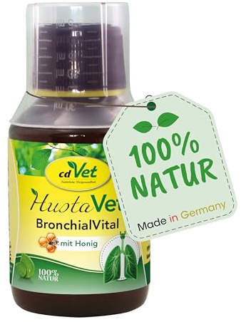 cdVet BronchialVital 100 ml – flüssiges Ergänzungsfuttermittel zur Unterstützung der Atemwege und Immunabwehr für Hunde und Katzen