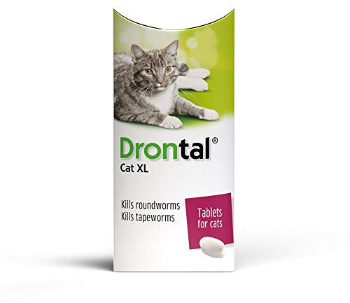 Drontal XL Wormer for Cats over 6 Kgs, Pack of 8 tablets