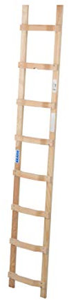 Holz Dachleiter 1x8 Spr. L2,25m Auflegeleiter Krause 804402