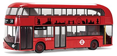 Corgi GS89202 Best Age 3+ of British New Routemaster For London Model, Red,13.4 x 17.2 x 6.2 cm; 244.5 Grams