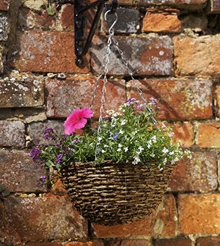 Country Rattan Hanging Basket 35cm