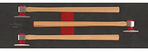 KS Tools 713.1103 - Module de débosselage de carrosserie - Pour travaux de débosselage - Version de grande qualité - Surface de travail polie - 3 pièces