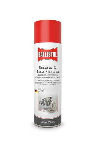 Ballistol Bremsen- & Teilereiniger Spray 500 ml | Reinigungsspray, Universelles Pflegen, Reinigen, Entfetten, Aceton-frei, für Kupplung, Getriebe, Bremsscheiben, Bremssystem