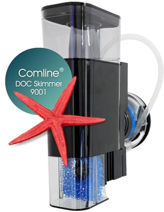 Tunze Comline DOC Skimmer 9001 I Oberflächenabsaugung für Aquarien mit 20-140 L I energieeffizienter Eiweißabschäumer mit Magnethalterung