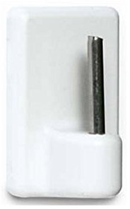 Brinox B50060B - Percha visillos, 1,7 x 2,4 x 1,1 cm, Color Blanco