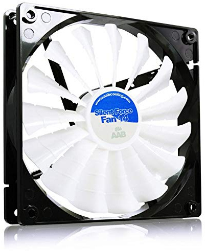 AABCOOLING Silent Force Fan 14 - Tyst och Effektiv 140mm Fodral Fläkt med 4 Vibrationsdämpare, 12V Fläkt, PC-Kylning, för PC-Fodral, 14cm Fläkt, Högt Luftflöde, Kylfläkt